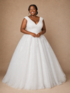 ChicSew Elegant V-Neck Lace Tulle A-Line Floor-Length Wedding Dress