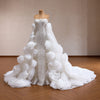 ChicSew Luxurious Beaded Ball Gown Wedding Dress With Overskirt
