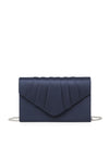 Formal Satin Pleated Evening Bag Bridal Evening Clutch Bag