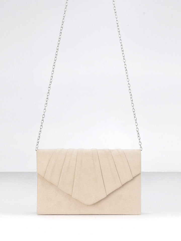 Formal Satin Pleated Evening Bag Bridal Evening Clutch Bag