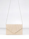 Formal Satin Pleated Evening Bag Bridal Evening Clutch Bag