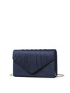 Formal Satin Pleated Evening Bag Bridal Evening Clutch Bag