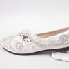 Women's Wedding Shoes Decorative Heel Wedding Heels Bridal Shoes With Beading WS0013