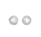 Roman Crystal Inlaid Round Cut Dazzling Charm Earrings