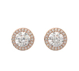 Roman Crystal Inlaid Round Cut Dazzling Charm Earrings