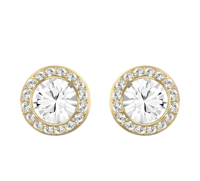 Roman Crystal Inlaid Round Cut Dazzling Charm Earrings