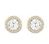 Roman Crystal Inlaid Round Cut Dazzling Charm Earrings CN18