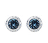 Roman Crystal Inlaid Round Cut Dazzling Charm Earrings CN18