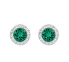 Roman Crystal Inlaid Round Cut Dazzling Charm Earrings CN18
