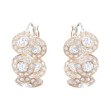 Roman Crystal Inlaid Round Cut Dazzling Charm Earrings CN19