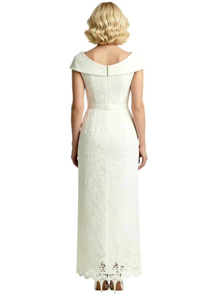 Elegant Lace Cap Sleeves Mermaid Long Mother Of The Bride Dresses