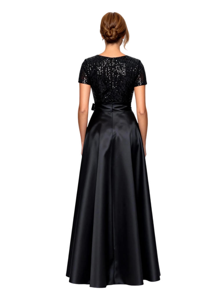 Elegant Short Sleeves Lace Satin Jumpsuit Mother Of The Bride Dresses