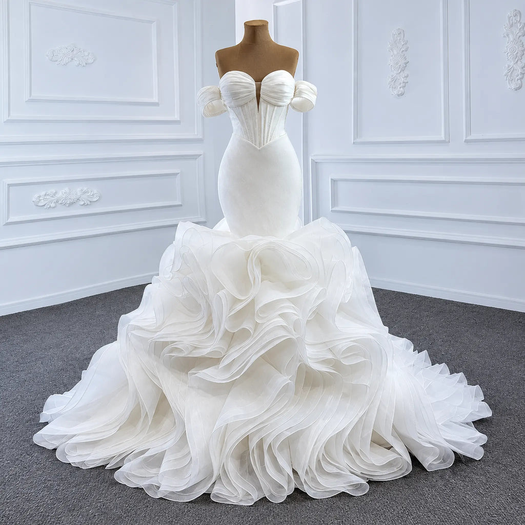 ChicSew Sparkly Mermaid Sweetheart Ball Gown Wedding Dress