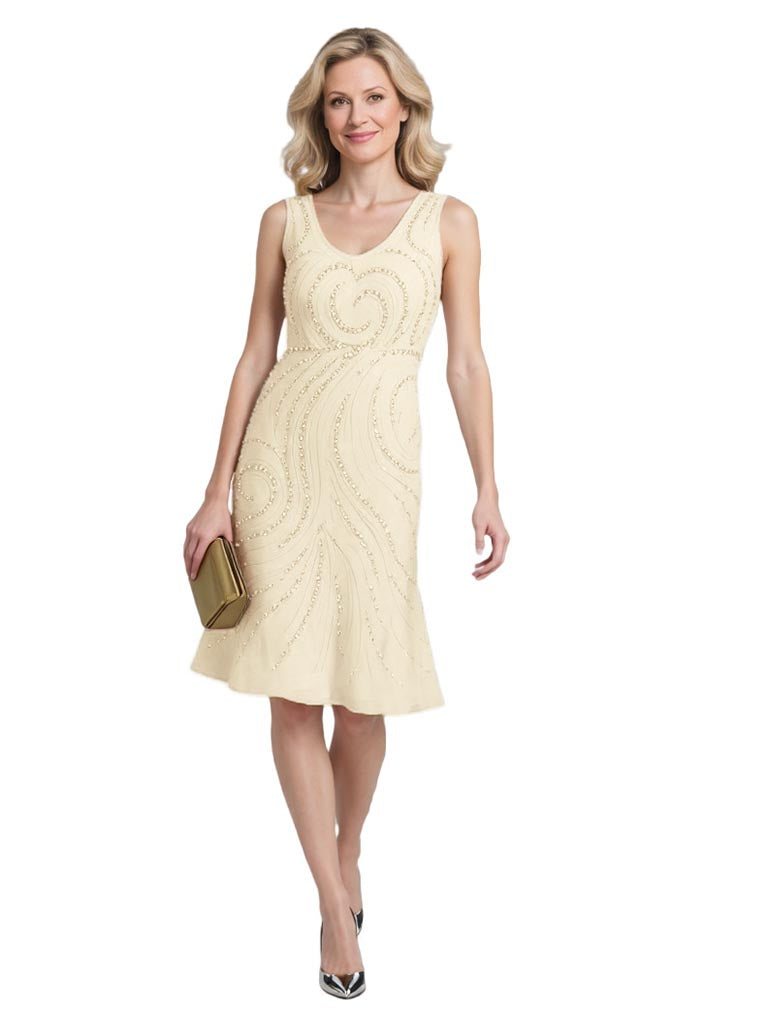 Elegant V-Neck Chiffon A-Line Mother Of The Bride Dresses and Jacket