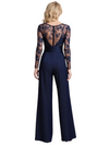Elegant Illusion Chiffon Women's Jumpsuit For Mother Of The Bride On The Wedding