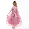 Flower Girls Dress Formal with Roses A-line Tulle Princess Gown for Wedding Kids Guest Dress