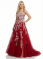 Beautiful A line Lace Long Party Prom Dresses For Graduation