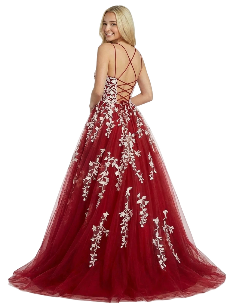 ChicSew Beautiful A line Lace Long Party Prom Dresses For Graduation