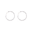 New Twisted Texture Sliver Circle Earrings Exaggerated