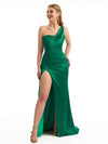 Boho Elegance Floor-Length Satin Dress Side Split