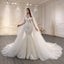 ChicSew Sparkly Mermaid Illusion Ball Gown Wedding Dress With Overskirt