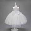 Flower Girls Dress Formal with Butterflies and Bow A-line Tulle Princess Gown for Wedding Kids Guest Dress