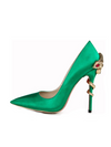 Women Satin Formal Pointed Toe Pumps High Heel Sexy Stilettos Slip On Office Cute Evening Dress Shoes