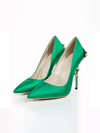 Women Satin Formal Pointed Toe Pumps High Heel Sexy Stilettos Slip On Office Cute Evening Dress Shoes