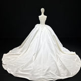 ChicSew Beading Satin Ball Gown Wedding Dress