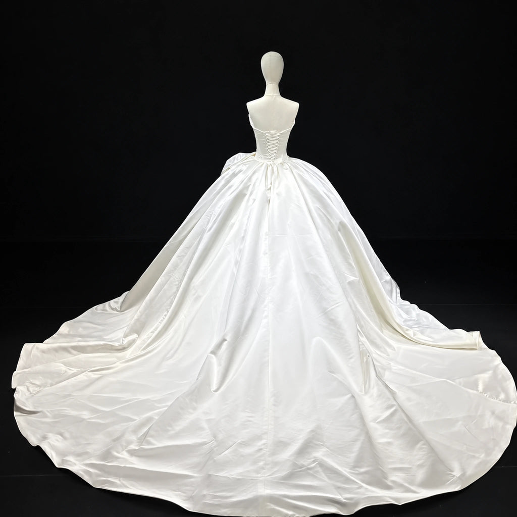 ChicSew Beading Satin Ball Gown Wedding Dress