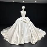 ChicSew Beading Satin Ball Gown Wedding Dress