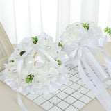 Wedding Flower For The Groom And Bride, Simulated Foam Rose Wedding Bouquet, WF01