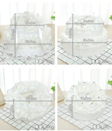 Pearl And Rose Accessories Wedding Ring Pillow Lace Creative Cake Shape Wedding Ring Box, 5904