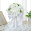 Wedding Flower For The Groom And Bride, Simulated Foam Rose Wedding Bouquet, WF01