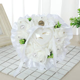 Wedding Flower For The Groom And Bride, Simulated Foam Rose Wedding Bouquet, WF01