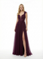 Elegant Lace BeadedSpaghetti Straps A Line Long Party Prom Dresses