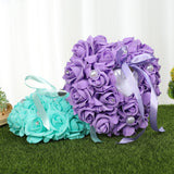 PE Foam Rose Flower Heart Shape Ring Pillow Wedding Ring Box, JZH-5799
