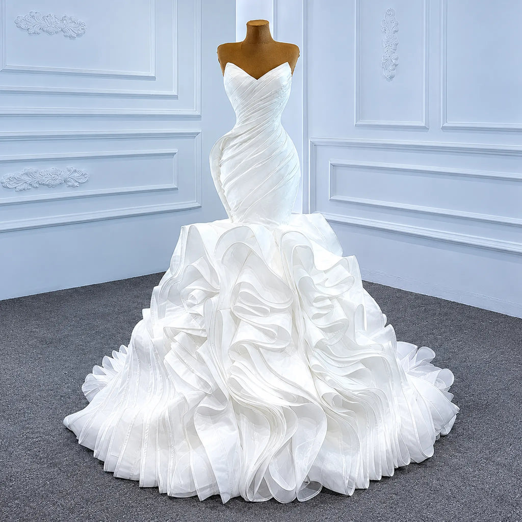 ChicSew Sparkly Mermaid Sweetheart Ball Gown Wedding Dress