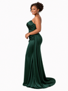 ChicSew Sexy Sweetheart Ruching Mermaid Soft Satin Floor-Length Bridesmaid Dresses