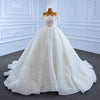 ChicSew Luxurious A-Line Off Shoulder Beaded Ball Gown Wedding Dress