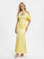 Sparkly Halter Mermaid Beading Ankle Length Long Satin Evening Prom Dresses