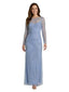 Chicsew Fancy Jewel Sheath Long Sleeves Beaded Mother of The Bride Dress