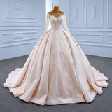 ChicSew Luxurious Sequined Illusion Ball Gown Wedding Dress