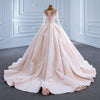 ChicSew Luxurious Sequined Illusion Ball Gown Wedding Dress