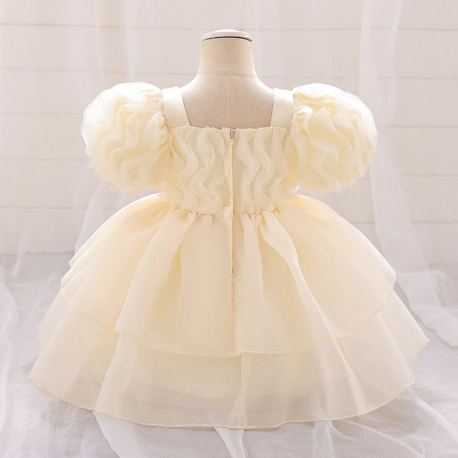Flower Girls Dress Formal Tulle A-line Princess Gown for Wedding Kids Tutu Dresses