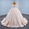 ChicSew Luxurious Sequined Illusion Ball Gown Wedding Dress