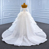 ChicSew Luxurious Off Shoulder Ball Gown Wedding Dress With Sequin