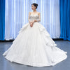 ChicSew Luxurious Off Shoulder Ball Gown Wedding Dress With Sequin