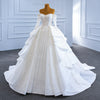ChicSew Luxurious Off Shoulder Ball Gown Wedding Dress With Sequin