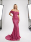Sparkly Off Shoulder Mermaid Sequined Long Evening Prom Dresses